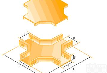 XQJ-ZBQ-C-04A<em>阻燃</em><em>槽式</em>水平<em>四通</em>