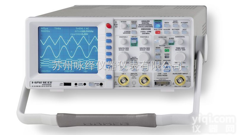 HAMEG 惠美 HM2008 200MHz<em>模数</em><em>组合</em><em>示波器</em>（含FFT分...