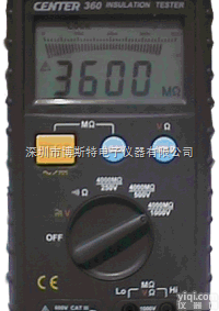 CENTER <em>360</em>  [<em>现货供应</em>]台湾群特CENTER <em>360</em>数位绝缘电阻测试仪