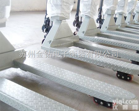 SCS  <em>河南</em>2吨<em>不锈</em><em>钢叉</em>车秤，郑州2.5T移动叉车秤价格，叉车秤特价促销