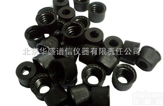 8-425黑色开孔<em>螺纹</em>盖 /2ml样品瓶开<em>口盖</em>