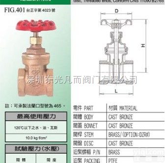 进口  FIG.401 <em>青铜</em>丝扣<em>闸阀</em>｜台湾东光<em>青铜</em><em>闸阀</em>｜深圳<em>青铜</em><em>闸阀</em>|广州<em>青铜</em>...