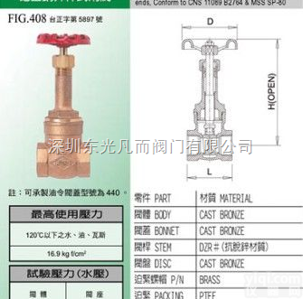 进口  FIG.408 <em>青铜</em>长杆丝扣<em>闸阀</em>｜台湾东光<em>青铜</em><em>闸阀</em>｜南宁<em>青铜</em><em>闸阀</em>｜西安...