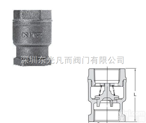 RF  <em>KITZ</em>青铜丝扣升降式<em>止回阀</em>｜日本<em>北泽</em>青铜<em>止回阀</em>