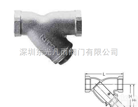 日本KITZ青铜丝扣Y型过滤器｜进口青<em>铜过滤器</em>｜日本青<em>铜过滤器</em>