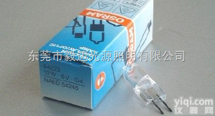 OSRAM 64223 6V10W  <em>显微镜</em>光源 单端卤钨<em>灯泡</em>6V10W<em>灯泡</em>