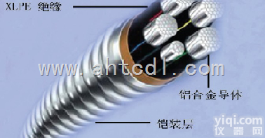 YJLH6（AC90）  交联聚乙烯绝缘<em>铝合金</em>带连锁铠装<em>铝合金</em><em>电力电缆</em>