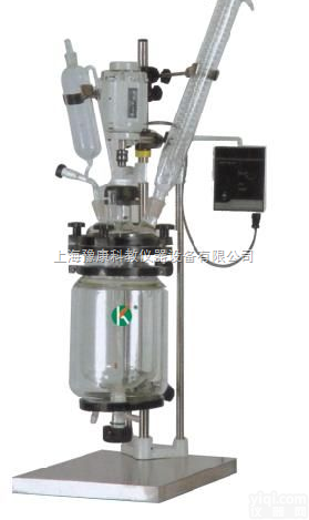 S212-2L  <em>双层</em><em>玻璃</em><em>反应釜</em>1-5L