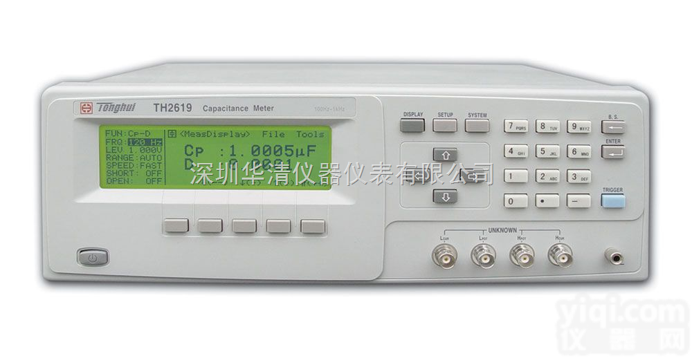 <em>TH2619</em>型高速电容测试仪  <em>TH2619</em>型高速电容<em>测量仪</em>/华清仪器华南总经销