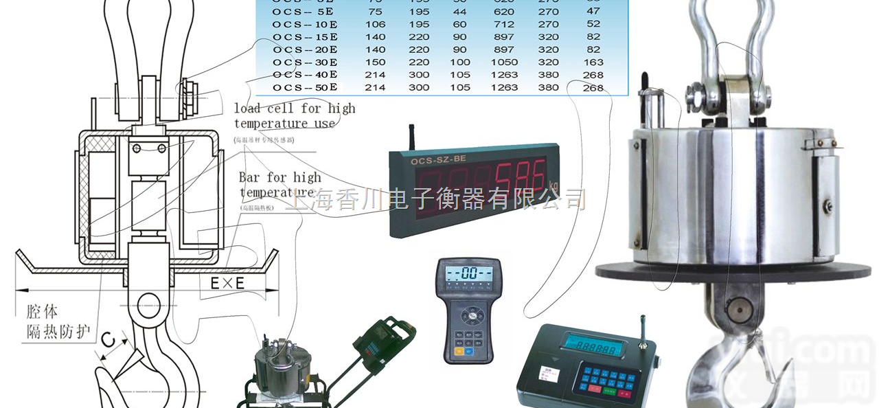 OCS  〓→<em>甘肃</em>5吨吊磅〓→<em>甘肃</em>10吨<em>电子秤</em>╬→<em>甘肃</em>15吨无线带打印吊秤