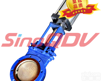 Z673X-16C-DN100  浙江温州<em>永嘉</em>四柱型<em>气动</em>刀闸阀