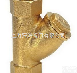 WF11B<em>黄铜丝</em>口Y型<em>过滤器</em>