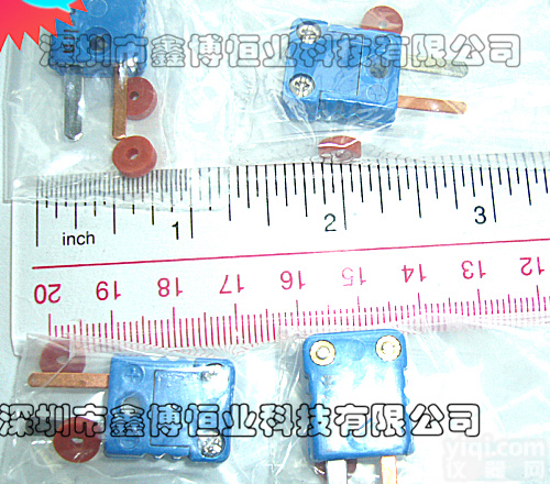 1260-T蓝色<em>美国</em>Marlin<em>热电偶</em>插头|  <em>美国</em>Marlin T型<em>热电偶</em>插头