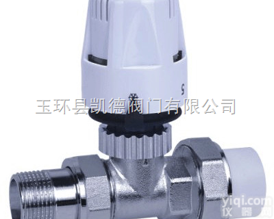 KD  散热器恒温控制阀.，直式自动<em>温控阀</em>，黄铜直式恒温阀，低阻力三通自动温控...