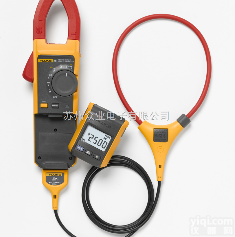 Fluke 381  <em>远程</em>显示真<em>有效值</em>钳形<em>万用表</em>