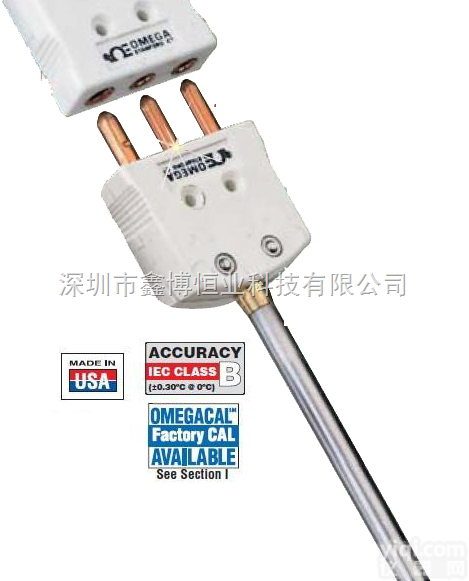 |omega插拔式<em>热电阻</em><em>探头</em>|  PRTF-13快速断开<em>热电阻</em>温度<em>探头</em>-B类精度大插头