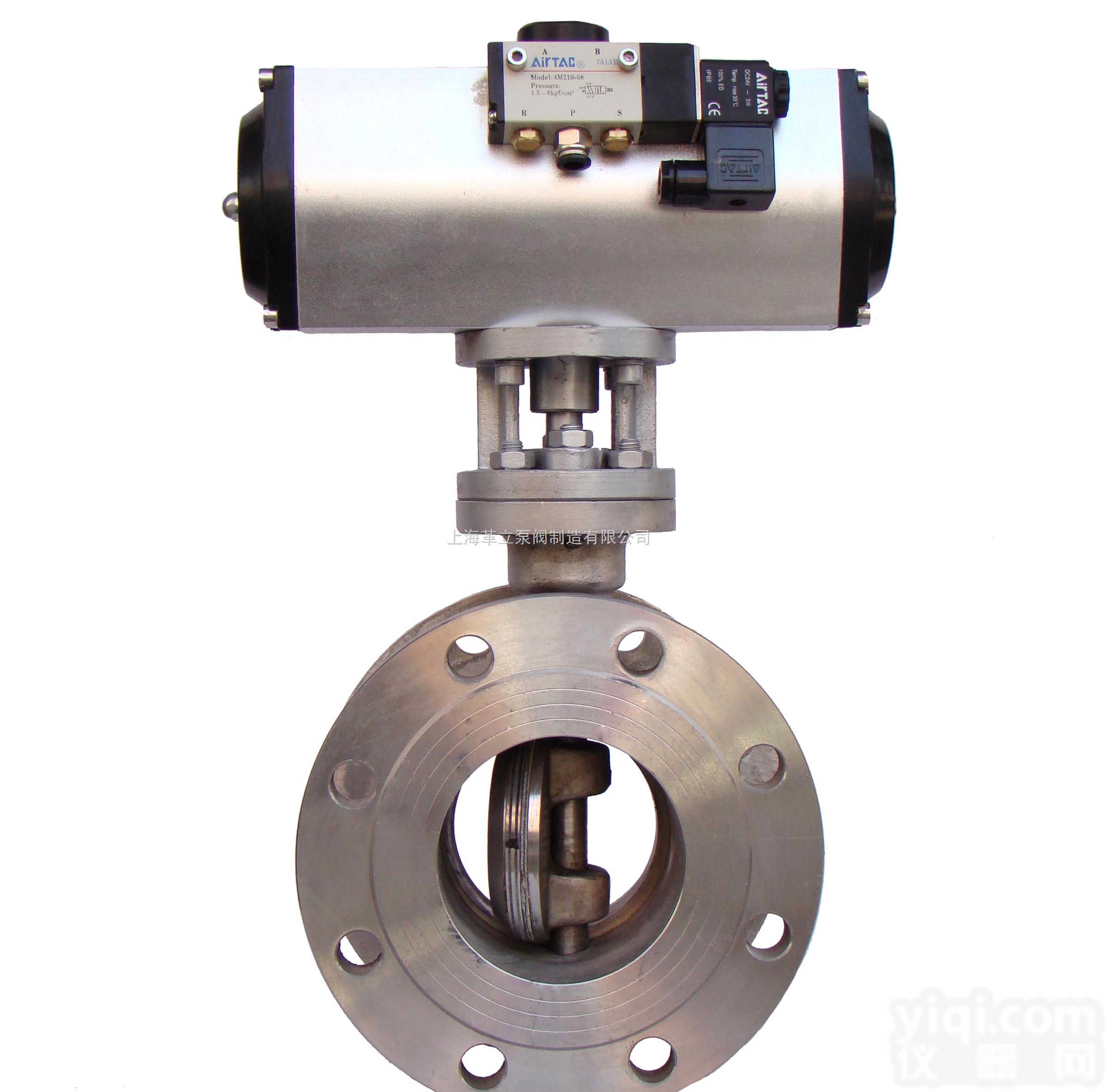 d643h 气动法兰式硬密封蝶阀