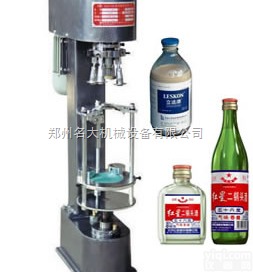 酒瓶铝盖<em>封盖机</em> 二锅头酒瓶锁盖机 铝塑防盗盖<em>封盖机</em>
