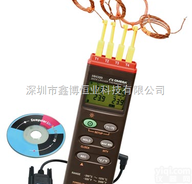 |<em>美国</em>omega四通道<em>手持式</em>数据记录型温度计|  HH309A<em>温度表</em>