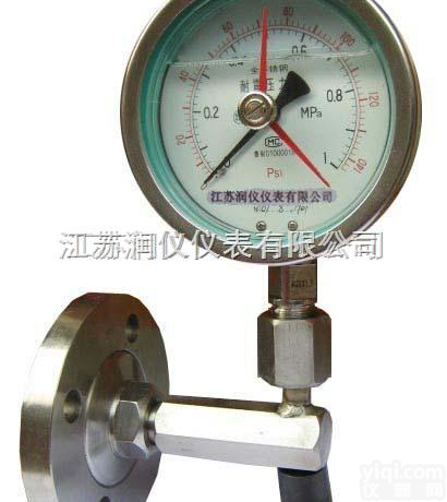 【全防腐型】角形隔膜压力表-工业专用压力表-金湖厂家/长期供应欢迎选购