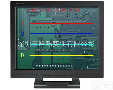 H171-L  哈咪17寸<em>工业</em>级<em>高清</em>仪器测量显示器