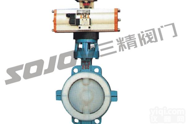 <em>D671F46</em>  <em>D671F46</em><em>气动</em>衬氟<em>蝶阀</em>-三精阀门制造