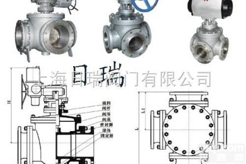 日瑞<em>球阀</em> Q46F<em>四通</em><em>球阀</em>