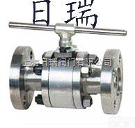 日瑞<em>球阀</em> Q41H<em>锻钢</em>三<em>片式</em>硬密封<em>球阀</em>