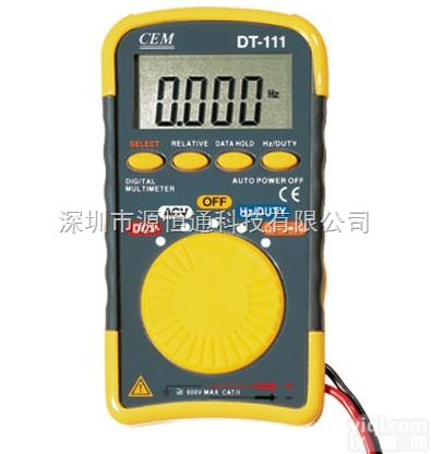 CEM华<em>盛昌</em>DT-111口<em>袋式</em>数字<em>万用表</em>