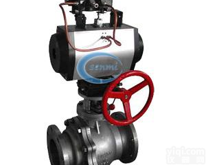 气动调节<em>球阀</em>结构图，气动<em>调节阀</em><em>球阀</em>工作原理，带手轮气动调节<em>球阀</em>