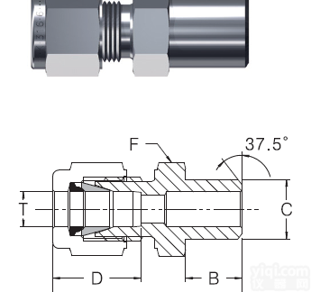 双<em>卡套</em>转Pipe 管<em>对焊</em><em>接头</em> — BWC
