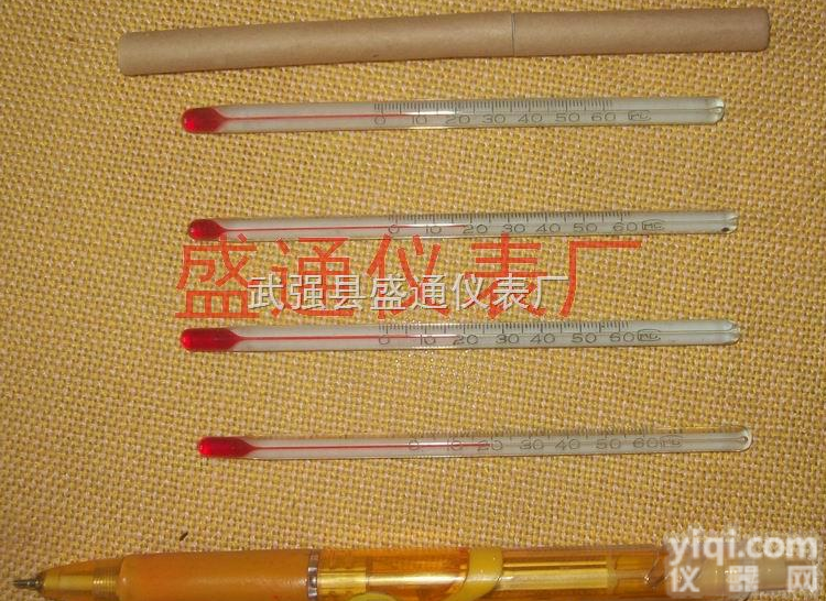 0-60度 微型玻璃棒小<em>温度计</em> 11厘<em>米长</em>