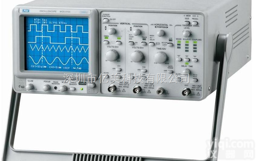 <em>MOS</em>-<em>6103</em>  麦威<em>MOS</em>-<em>6103</em> CRT读出型100M模拟<em>示波器</em>