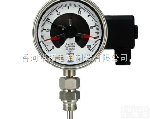 德国wika电<em>接点</em><em>温度计</em> 威卡双金属<em>温度计</em>带电<em>接点</em>R5501+831