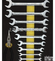 LT-019-23  供应stanley呆<em>扳手</em><em>史丹利</em>11件套双开口<em>扳手</em>工具托LT-019-2...