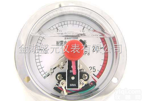 SY  SY耐震电接点<em>压力表</em>-江苏金湖<em>生产厂家</em>