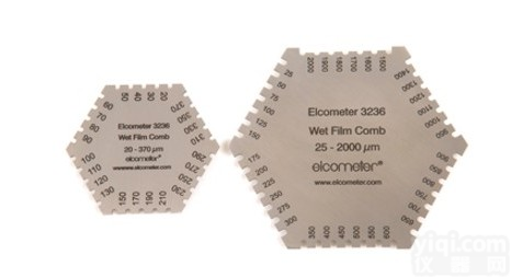 <em>Elcometer</em> <em>3236</em>  <em>六角</em>湿膜梳