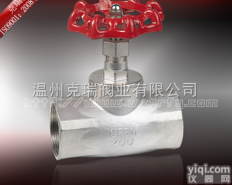 J11H/W-<em>16</em>P/R  不锈钢内螺纹<em>截止阀</em>，<em>不锈钢丝</em>口<em>截止阀</em>