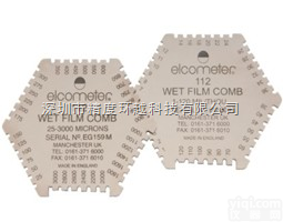 英国易高  <em>Elcometer</em> <em>3236</em><em>六角</em>湿膜梳|20-370um湿膜涂层测厚仪
