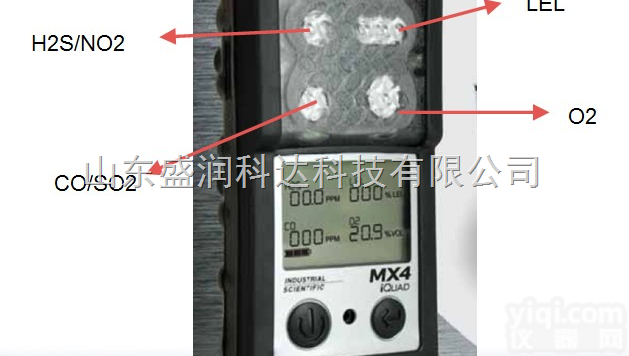 英<em>思科</em>MX4  昆明<em>便携式</em>二氧化氮一氧化碳检测仪
