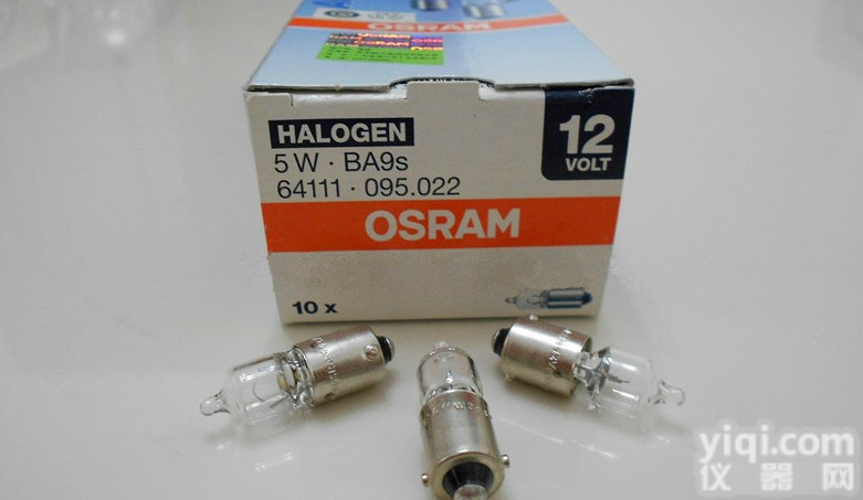 64111  OSRAM64111 5W <em>欧司朗</em>单丝平脚<em>卤素</em>示宽灯 驻车灯 德国产