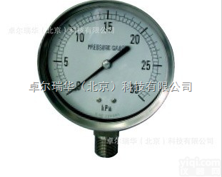 YTN-150H  zoriver bright 北京<em>布莱迪</em>BLD全不锈钢耐震<em>径向</em>压力表