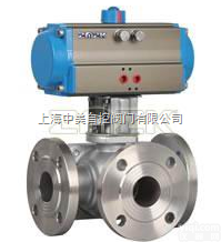 <em>法兰</em>式<em>气动</em><em>三通</em>球阀    <em>气动</em><em>三通</em>球阀