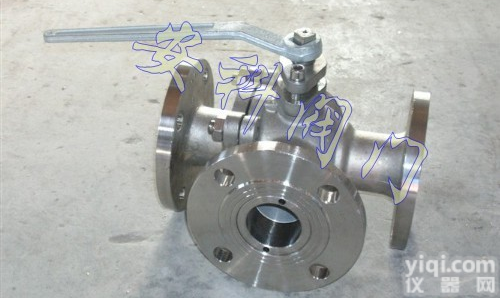 <em>Q44F  L型三通球阀</em>，不锈钢L型三通球阀