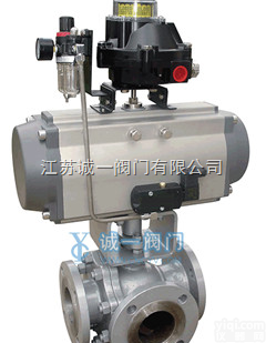 Q644  江苏<em>诚一</em>Q644气动<em>三通</em><em>球阀</em>