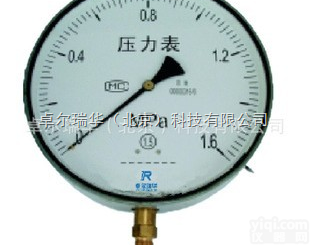 Y-200 Y-250  北京卓尔瑞华<em>径向</em><em>压力表</em> 轴向<em>压力表</em>0-6mpa
