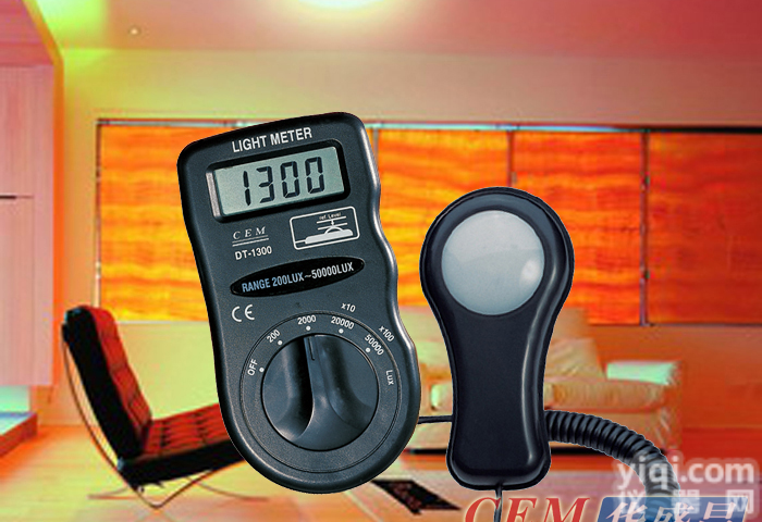 CEM华<em>盛昌</em>DT-1300  <em>照度</em>计 灯光<em>照度</em><em>测试仪</em>