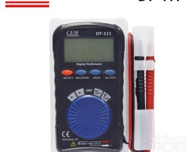 CEM华<em>盛昌</em>DT-111  <em>袖珍型</em>自动<em>量程</em>万用表