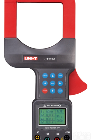优利德<em>UT253B</em>  <em>大口径</em>漏电钳形<em>电流表</em>