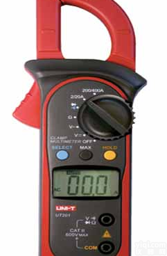 优<em>利德</em>UT201  数字<em>钳形表</em> 钳形<em>万用表</em>
